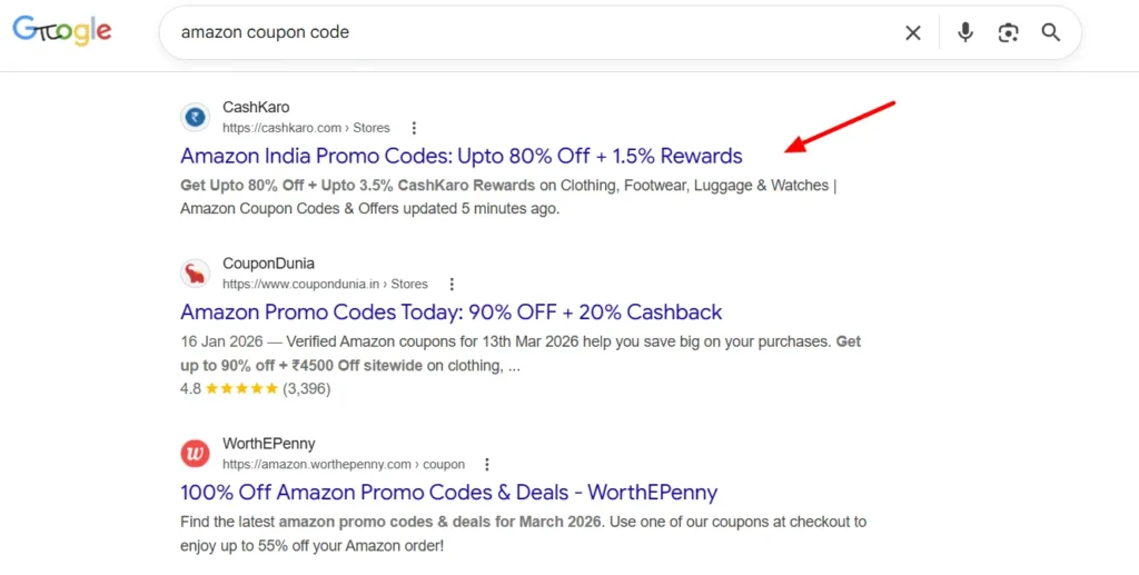 Doubling CashKaro’s organic traffic in one of India’s most competitive search categories